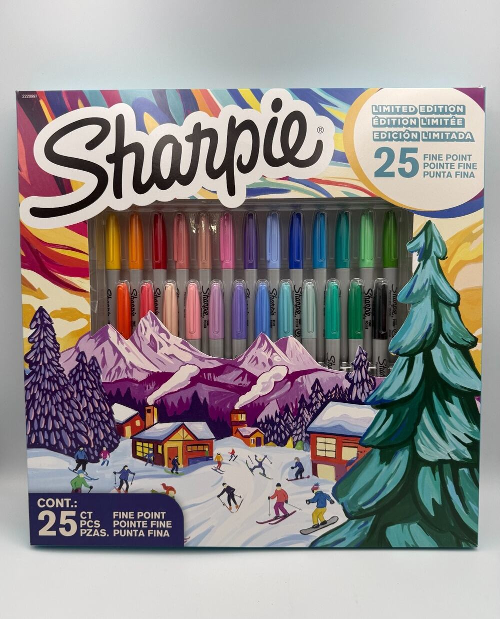 Sharpie Permanent Markers Fine Point Assorted Markers Variety Pack - 25 Count